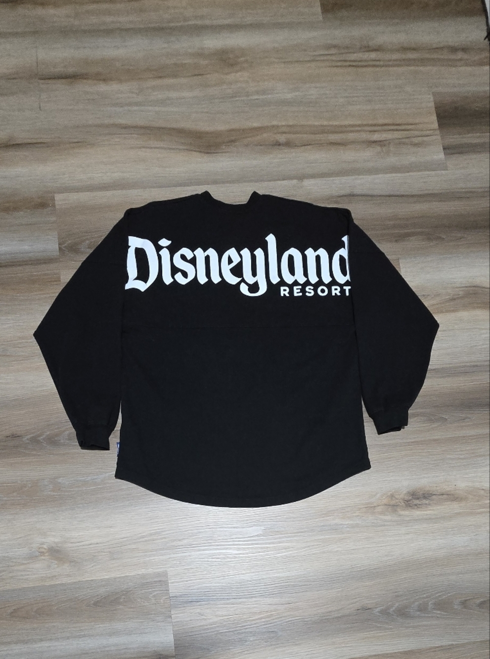 Disneyland Resort Spirit Jersey Black White Long Sleeve Shirt Size M